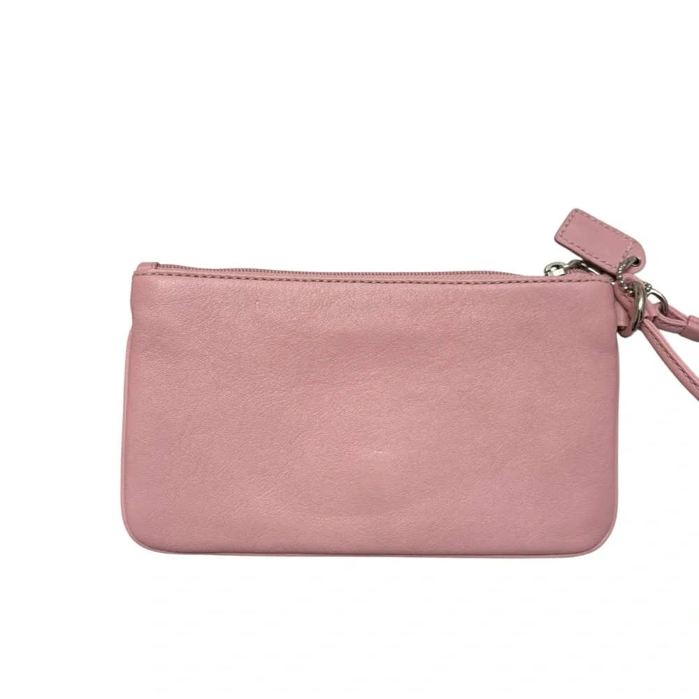Coach vintage y2k RARE pink leather soho buckle clutch bag wristlet wallet Wow! - Picture 2 of 10